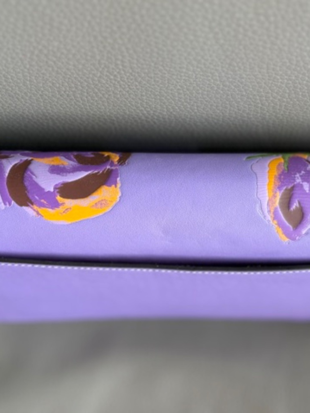 COACH Morgan Iris Multi Shoulder Bag with Rose Print lavender NWT - Picture 11 of 16